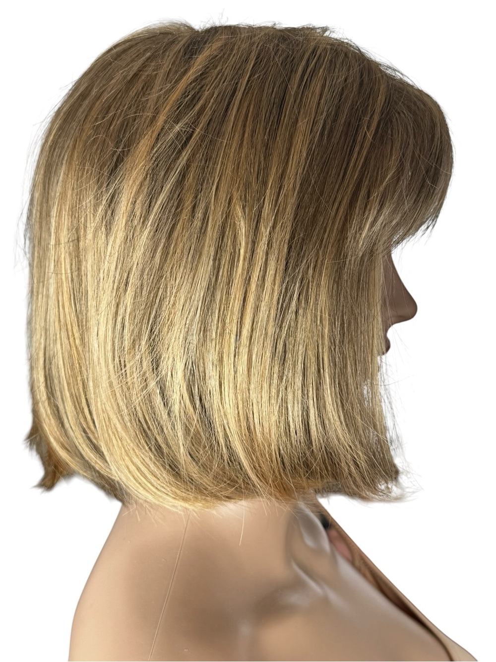 Jon Renau Vintage Nature Blend Modacrylic Blonde Highlighted Bob Wig Bangs